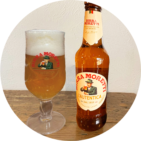 イタリアビールモレッティの画像